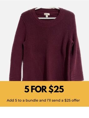 Style & Co wine sweater.